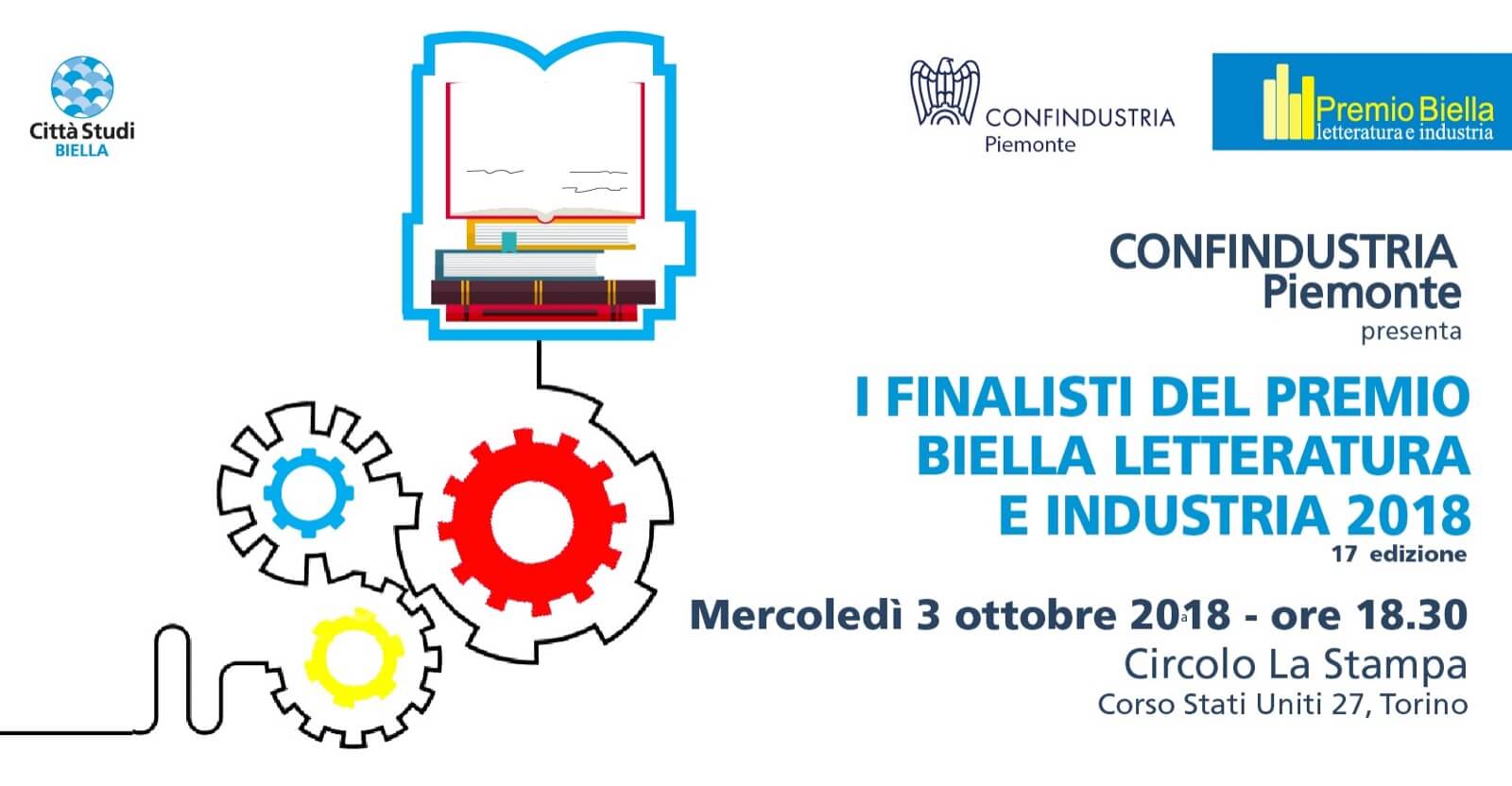 Presentazione dei finalisti al Circolo La Stampa di Torino | Premio Biella Letteratura Industria