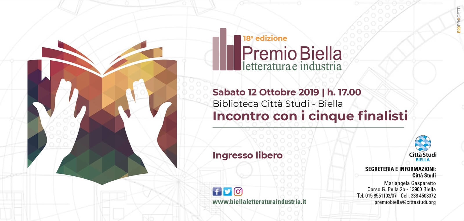Incontro a Biella con i cinque finalisti | Premio Biella Letteratura Industria